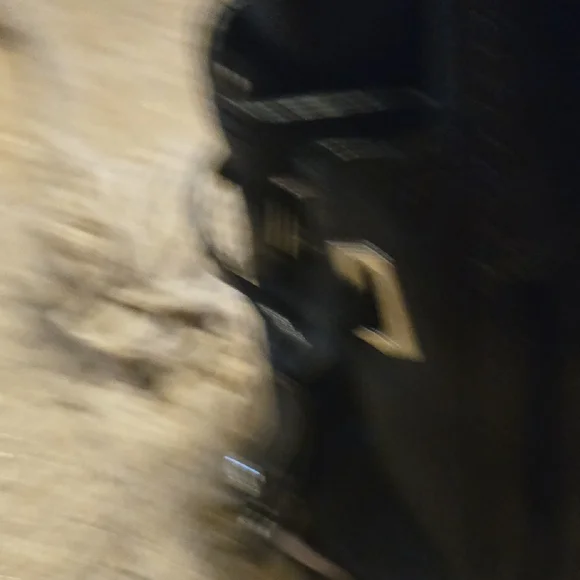 NWOT Coach Black Leather Shoulder Bag with Gold Accents - Picture 5 of 12